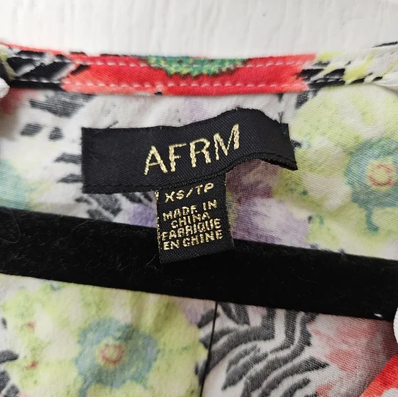 AFRM Revolve Collab Caprice Mini Dress in Summer Daisy Bouquet XS NEW - Picture 3 of 8